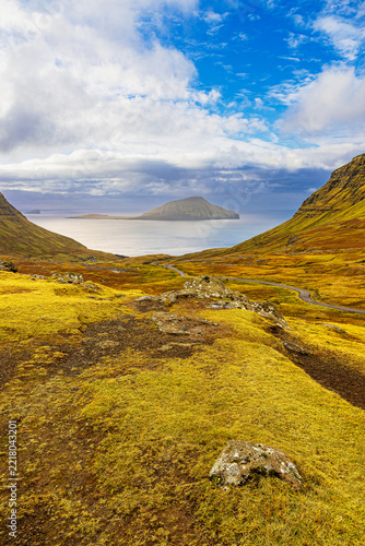 Landschaft auf der Färöer Insel Streymoy