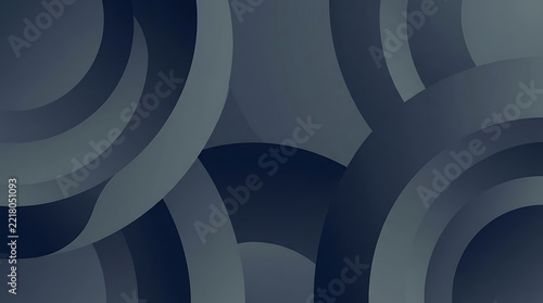 Dark blue abstract background with rounded circle shapes