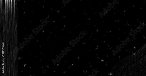 Abstract dark background with vertical and curved light streaks