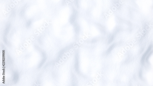 Soft white powder snow surface with pale blue shadows