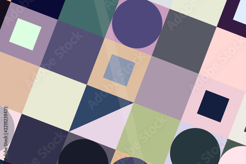 Sleek Colorful Geometric Grid Layout CPC0060