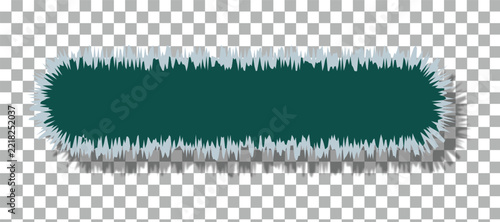 A dark teal horizontal banner featuring a rough distressed edge effect isolated on a transparent background for professional graphic design and web