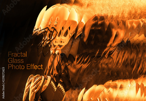 Fractal Glass Photo Effect