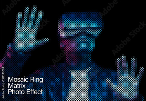 Mosaic Ring Matrix Photo Effect