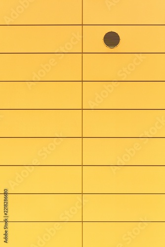 Ventilation system and circle vent window on a wall