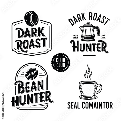 Vintage Coffee Branding Logos Collection.