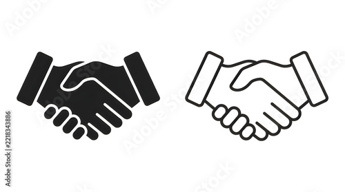 Two hands shaking in a firm handshake
