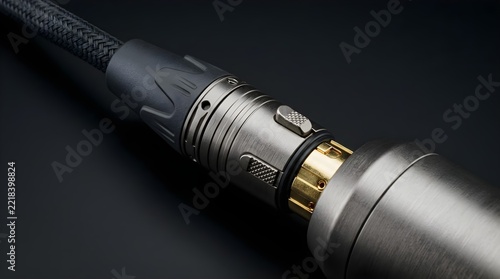 Professional Audio Cable Connector Macro Detail