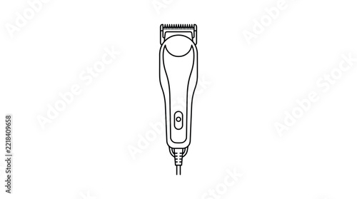 Isolated Outline Electric Hair Clipper Icon