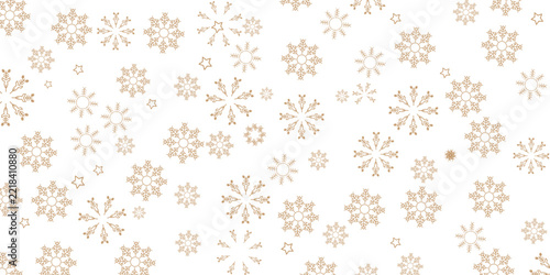 Vector illustration of seamless snowflakes pattern  for Christmas theme.