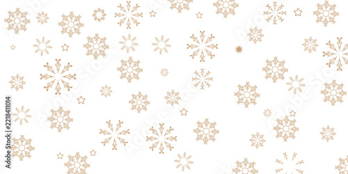 Vector illustration of seamless snowflakes pattern  for Christmas theme.