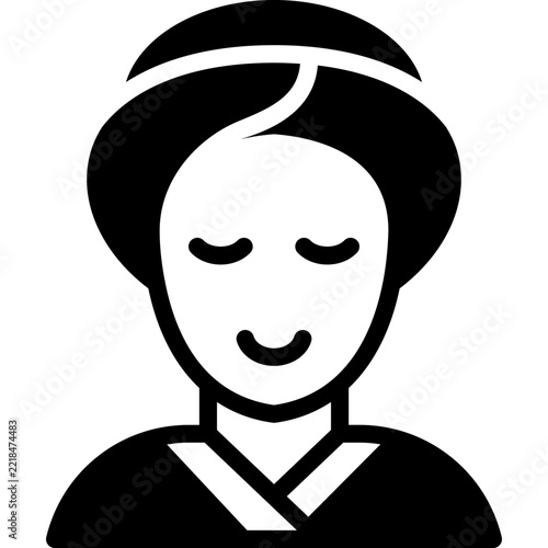 spa icon illustration design with glyph