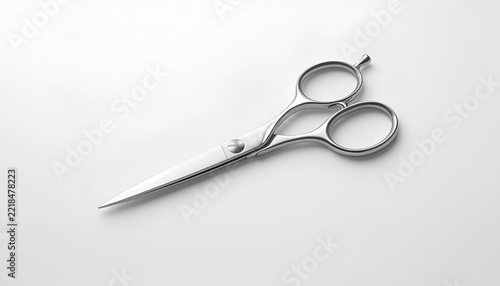Stainless Steel Scissors Isolated on White Background