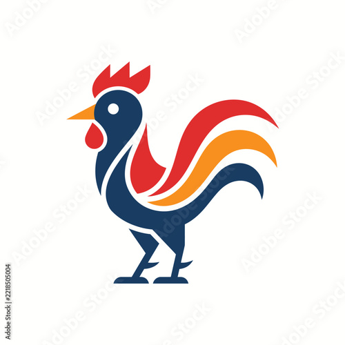 Rooster logo icon AQ