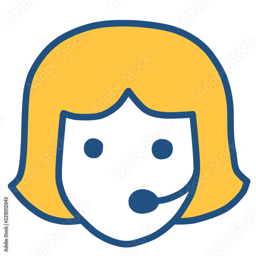 Customer service representative icon