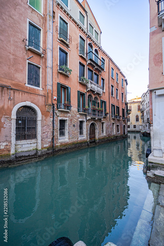 Channels off Venice in the winter morning