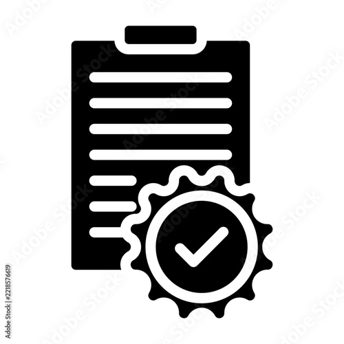 Verified Vector Glyph Icon Design