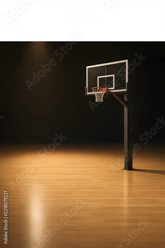 Minimal basketball arena