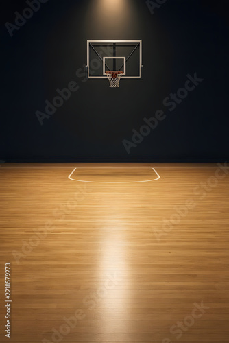 Wide basketball arena 