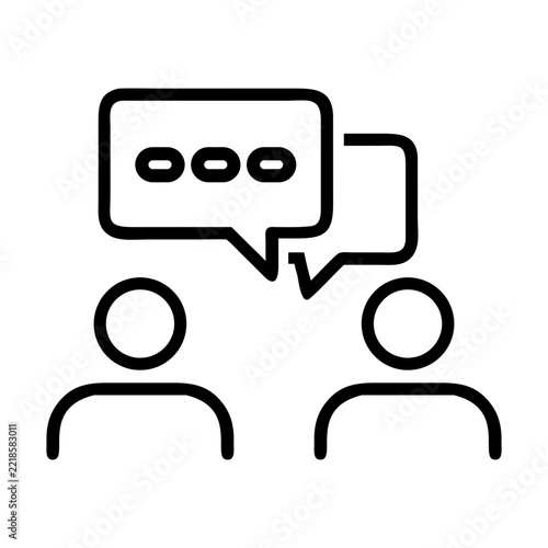 Team Chat Icon for Group Messaging and Workplace Communication