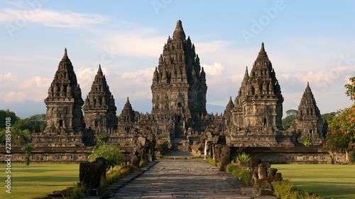 Prambanan Hindu Temple Towers Yogyakarta Indonesia