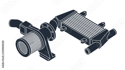 Automotive Turbocharger Intercooler System