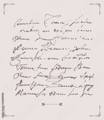 Scrawled notes in handwriting, an old letter
