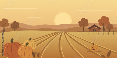 Golden Sunset Pumpkin Patch and Country Barn