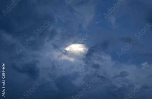 moon and clouds