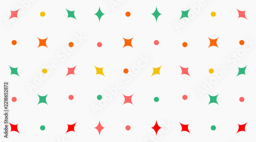 Colorful Mid Century Modern Sparkle Pattern Background