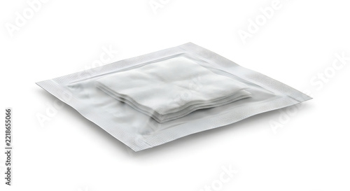 A single individually packaged sterile alcohol preparation swab used before blood collection