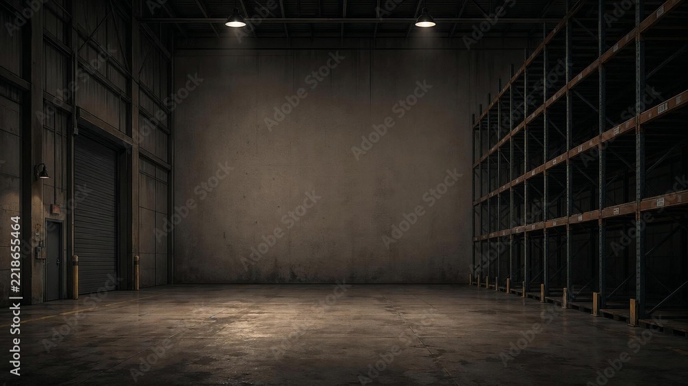 Fototapeta premium Storage & Suspense After Hours at the Depot Background