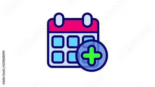 Calendar Add Icon Animation for Event Scheduling