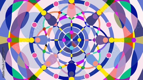 abstract background with colorful circles