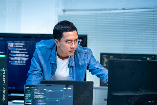 Programmer Using Computer Software for Technology Development and Recognition