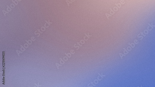Abstract apricot and cobalt gradient with soft grainy blur, colorful textured background and subtle noise for atmospheric visual design