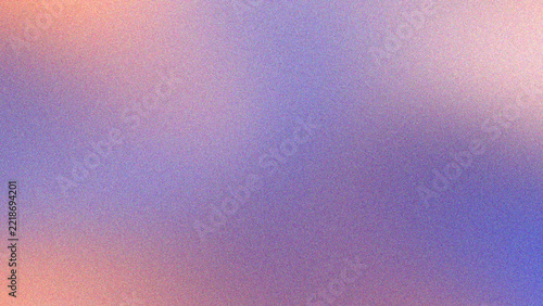 Abstract apricot and cobalt gradient background with soft grainy blur and colorful textured noise for modern visual design