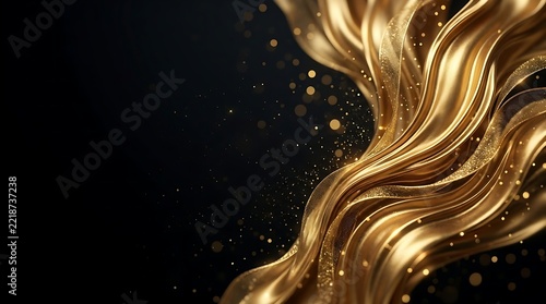Luxury Golden 2027 New Year Celebration Background with Elegant Sparkling Lights