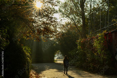walking in the park
