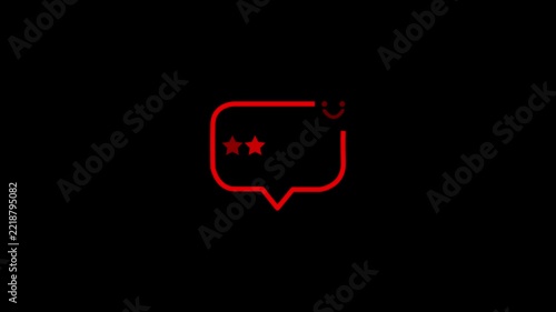 5 star rating hologram. Online customer review, positive feedback, good review, testimonial and business service satisfaction