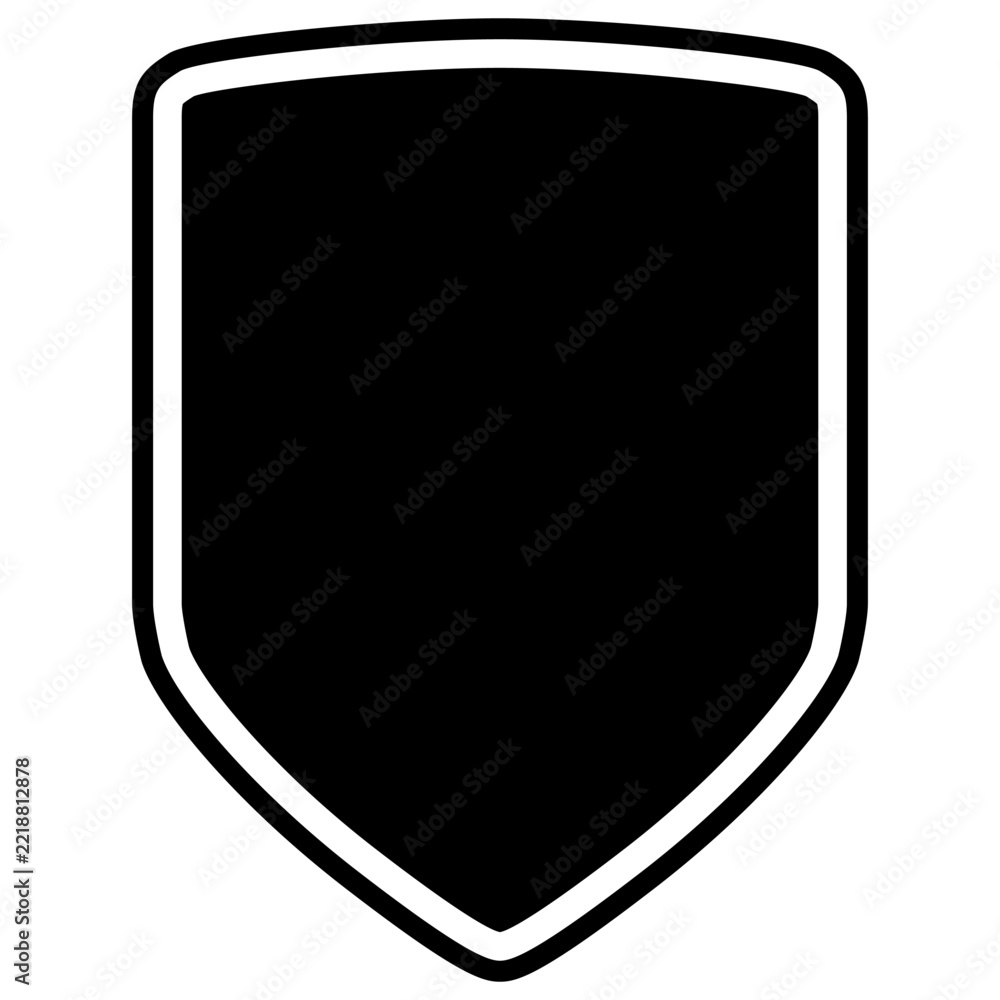 Obraz premium Shield icon vector. Protective shield illustration sign. Defense symbol. Security logo or mark.