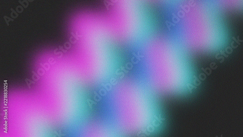 Abstract grainy gradient background with vibrant pink and teal neon light effects