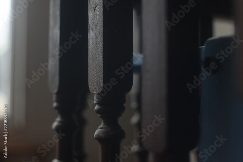 Obraz na plátně old stair case banister
