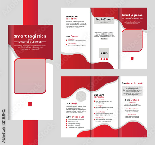 Smart Logistics Company Brochure and Marketing Template