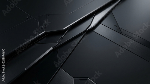 Abstract dark metallic surface with futuristic patterns