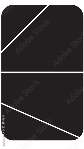 black and white banners