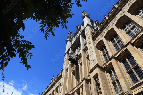 London UK landmark - Maughan Library of King's College London. Listed building in London.