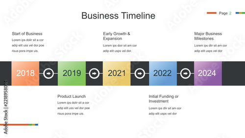Steps business data visualization timeline process infographic template design with icons