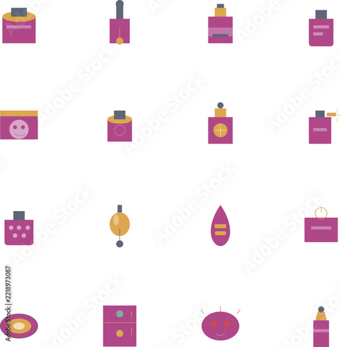 Cosmetics and Skincare Product Icons