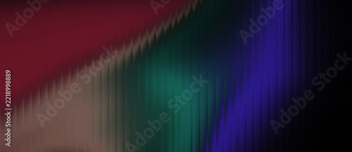 Abstract fluted glass background blending black blue green cream red, and gray tones, with elegant vertical grooves and a sleek futuristic digital aesthetic.